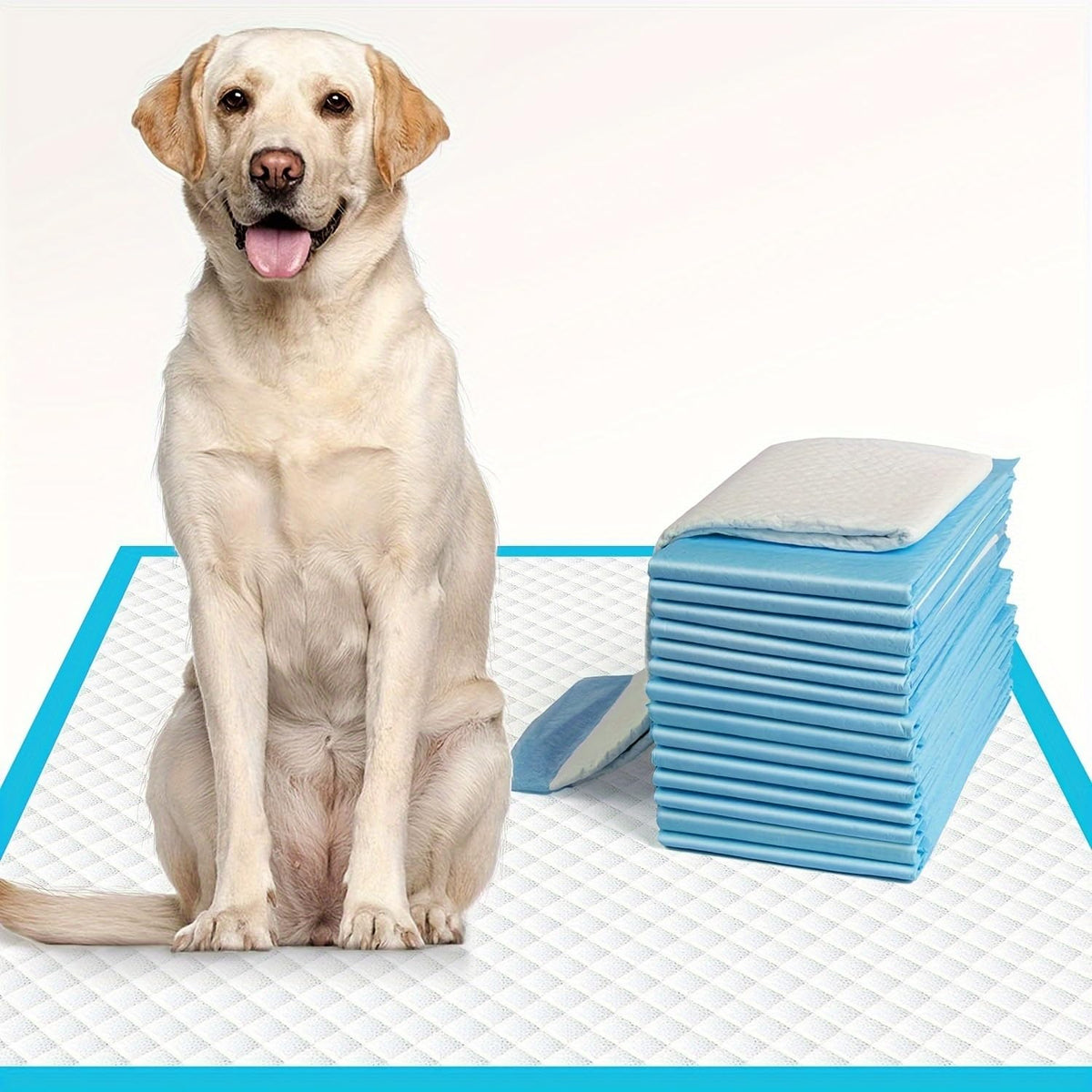 100pcs Puppy Pet Training Pad with Leak-Proof Disposable Pet Pad for Puppies DogCatsRabbits